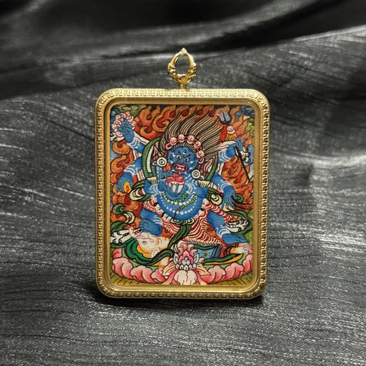 Thangkamarket Six-Armed Mahakala Thangka - Tibetan Protector Deity for Wealth and Success