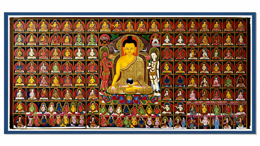 he Five Dhyani Buddhas and their deep symbolism in Tibetan Buddhism. Learn their wisdom, colors, meanings, and how they appear in traditional Thangka art.