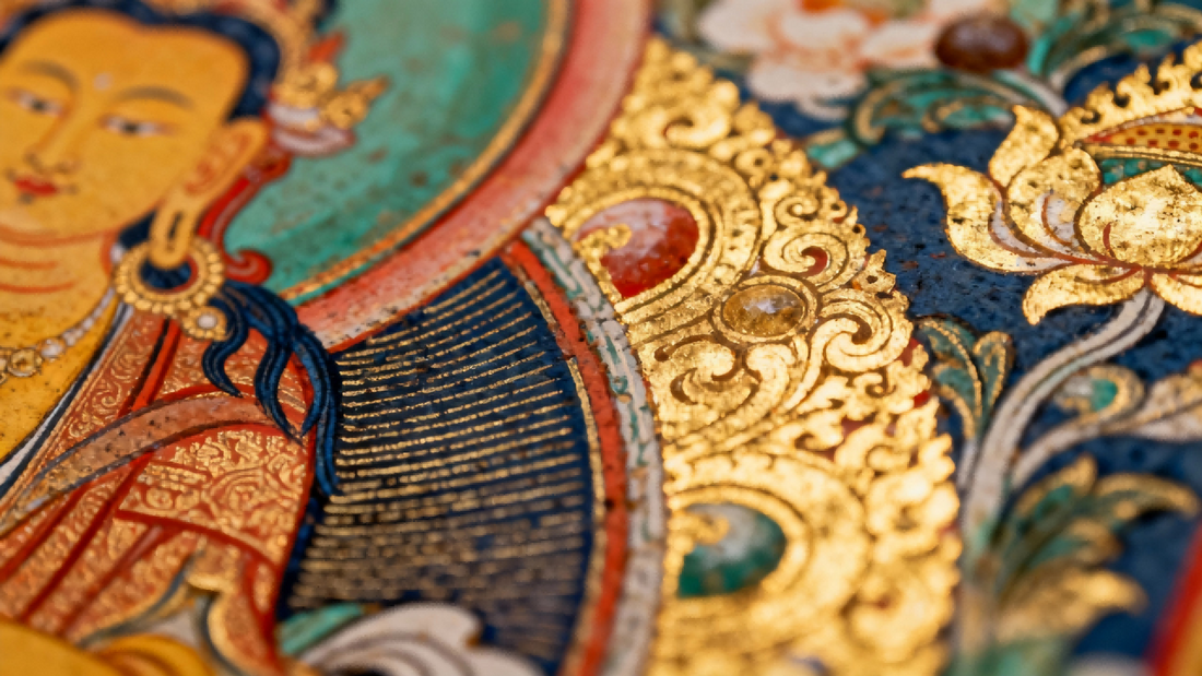 the key differences between Nepalese, Tibetan, and Rebgong Thangka art.
