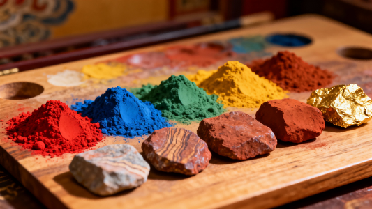 Explore why traditional Thangka artists insist on using natural mineral pigments like lapis lazuli, malachite, and cinnabar.