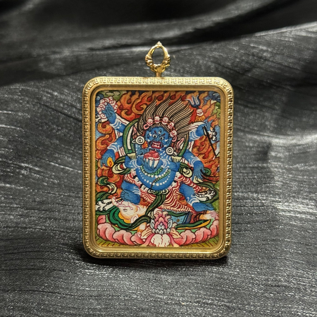 Thangkamarket Six-Armed Mahakala Thangka - Tibetan Protector Deity for Wealth and Success