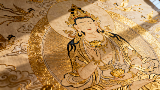 A beginner’s guide to choosing the perfect Thangka based on purpose, deity, size, budget, and style.