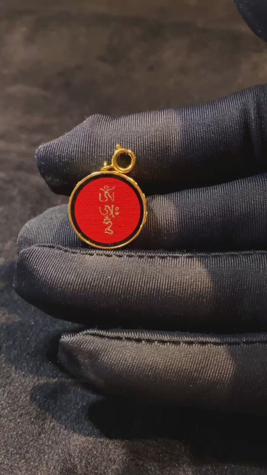 video for Hand-painted mini Ghau bead clasp for bracelets and necklaces.